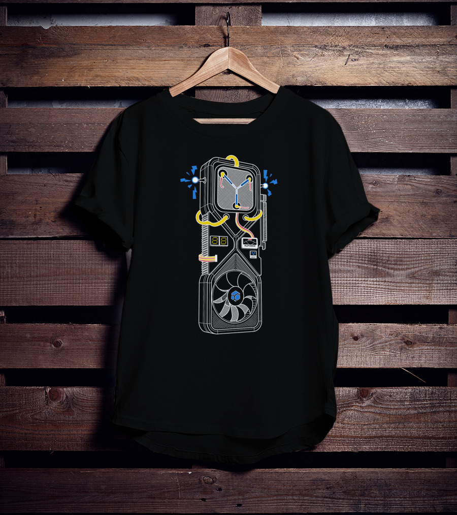 Flux Capacitor Graphics Card 3080 Fusion T-Shirt