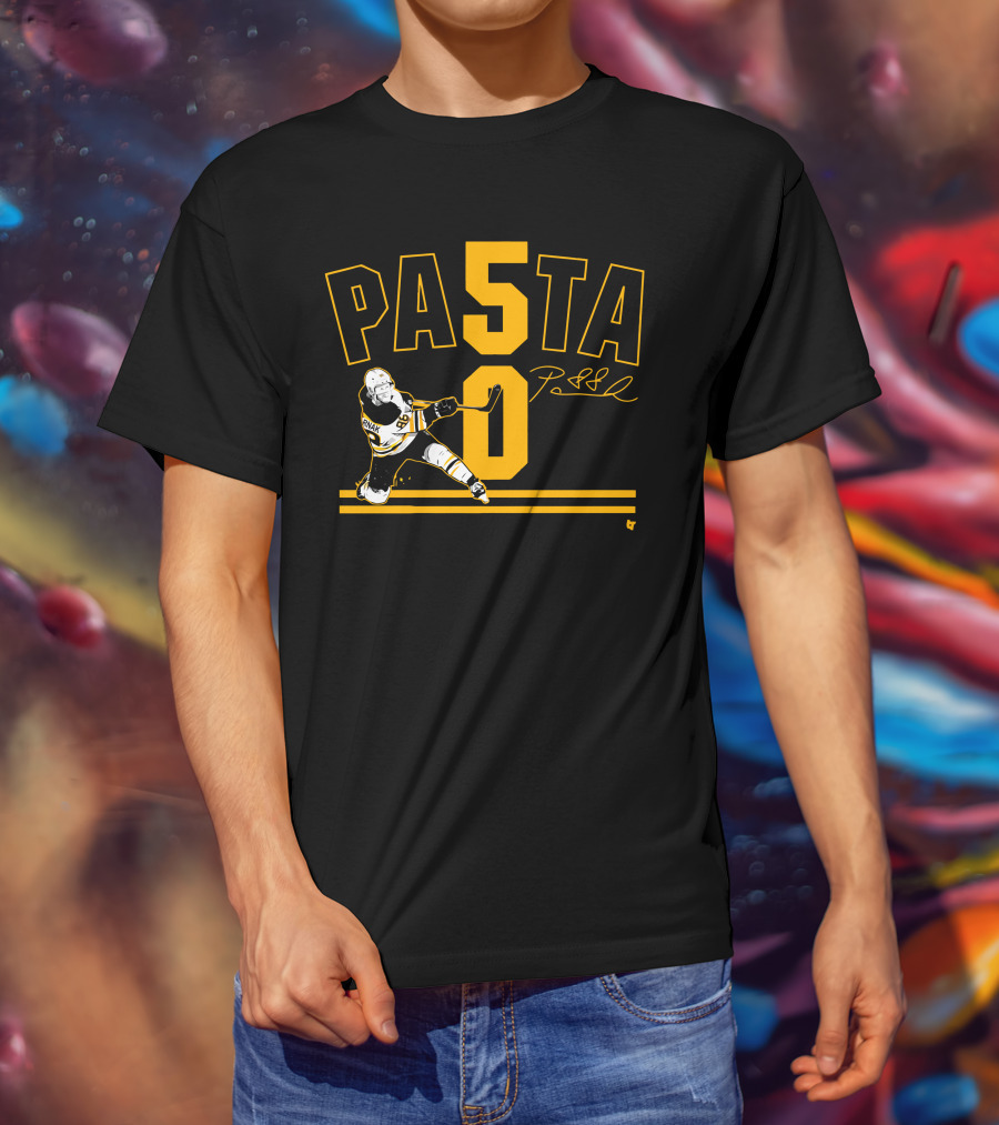 PASTA 50 Pastrnak Hockey Player 88 T-Shirt