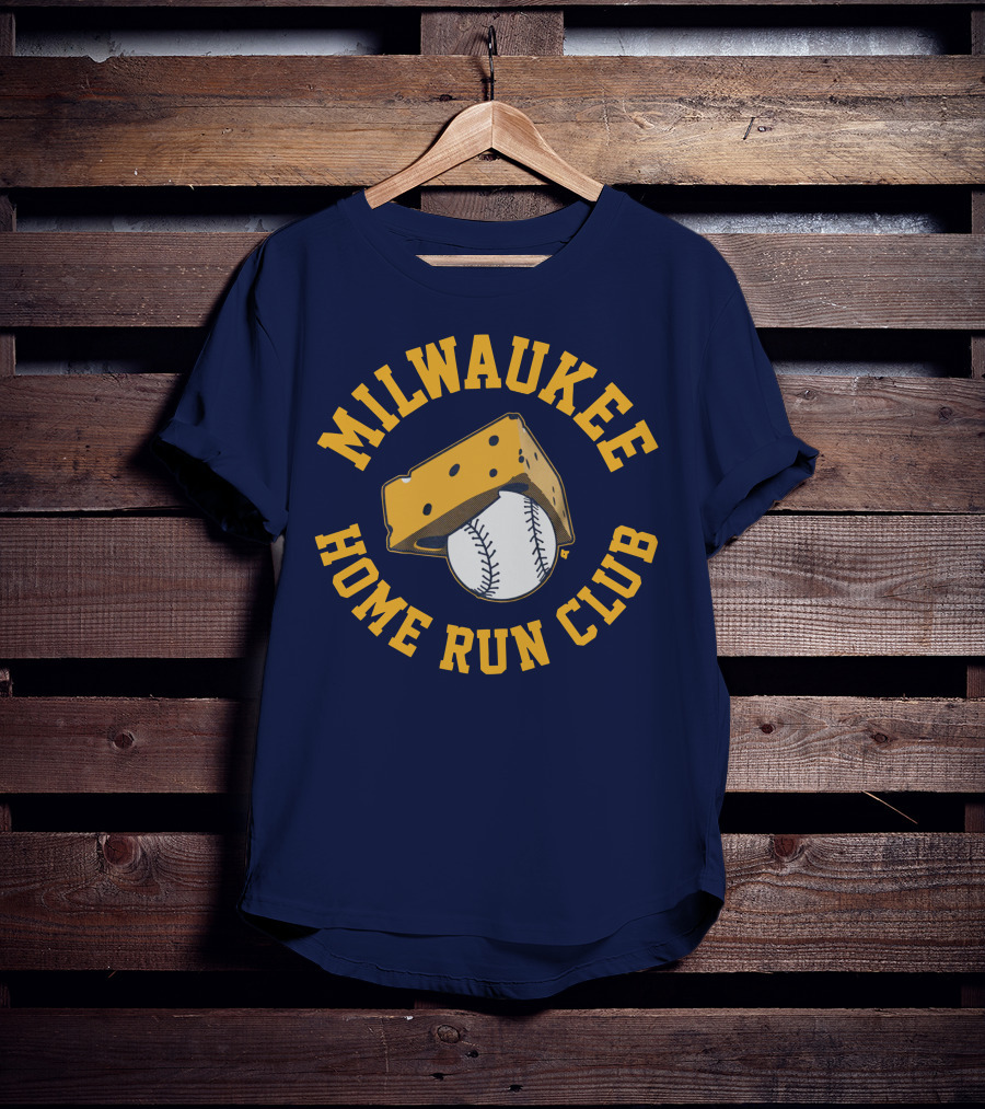 Milwaukee Home Run Club Cheese Baseball T-Shirt