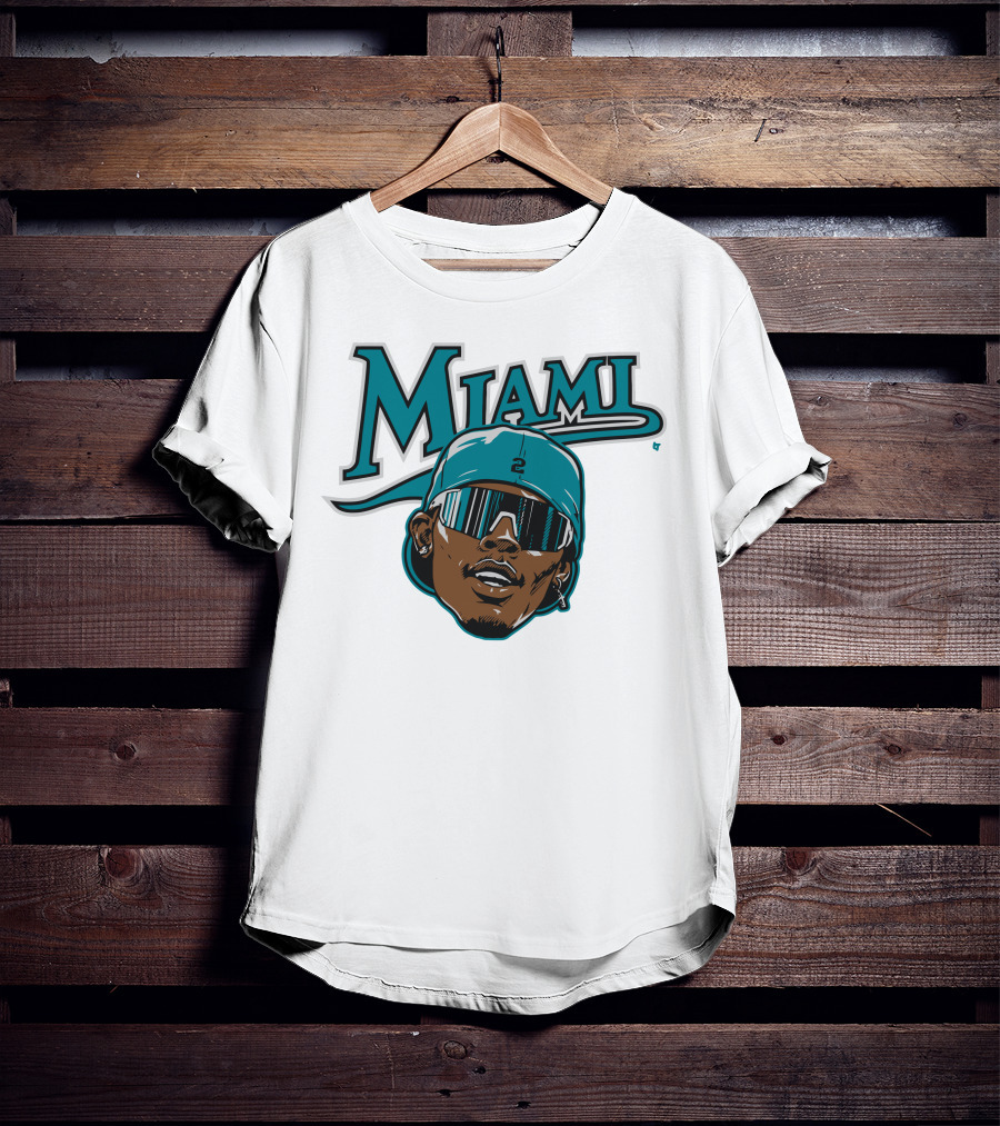 Jazz Chisholm Swag Head Miami Baseball Logo Look T-Shirt