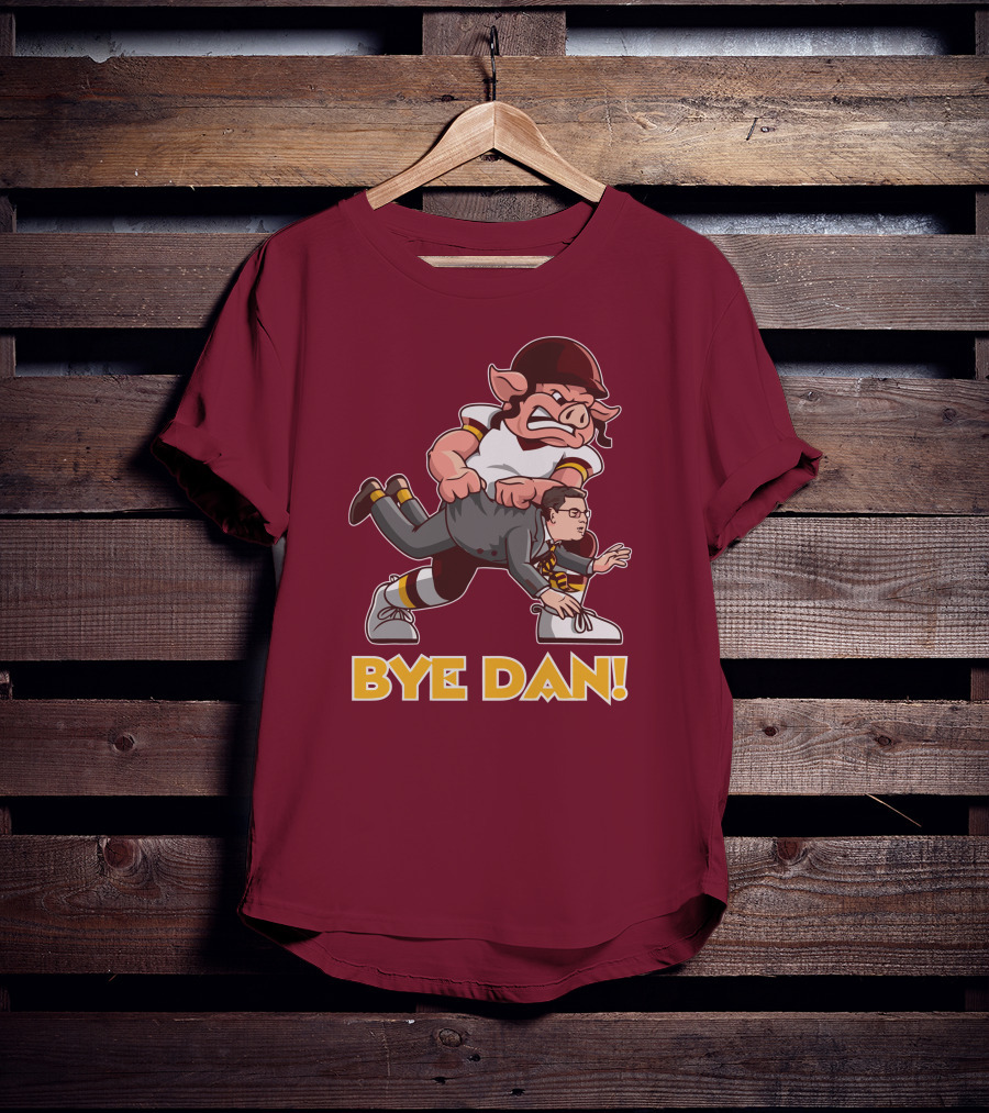 BYE DAN Football Pig Player Carrying A Man T-Shirt