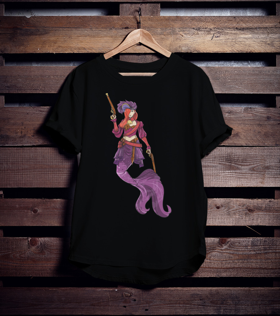 Pirate Mermaid Magical Fantasy Adventure T-Shirt