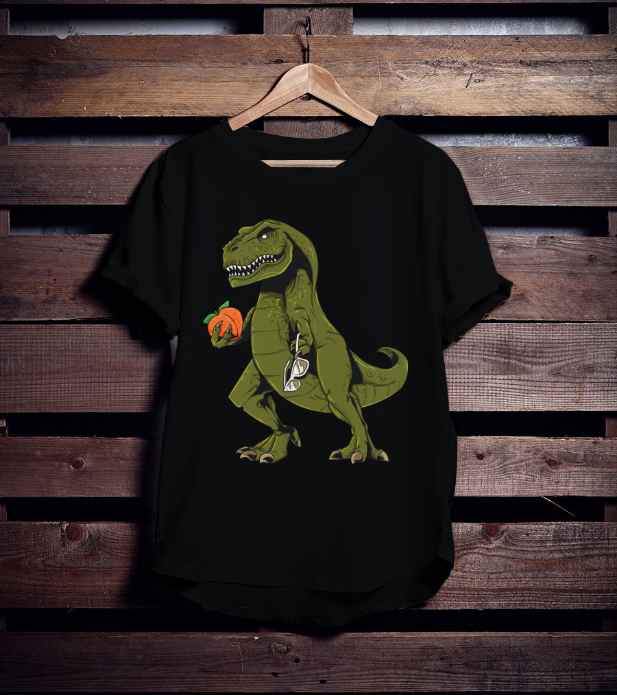 State Of Georgia Dinosaur Holding Peach Funny Sweet Georgia Peach T-Shirt