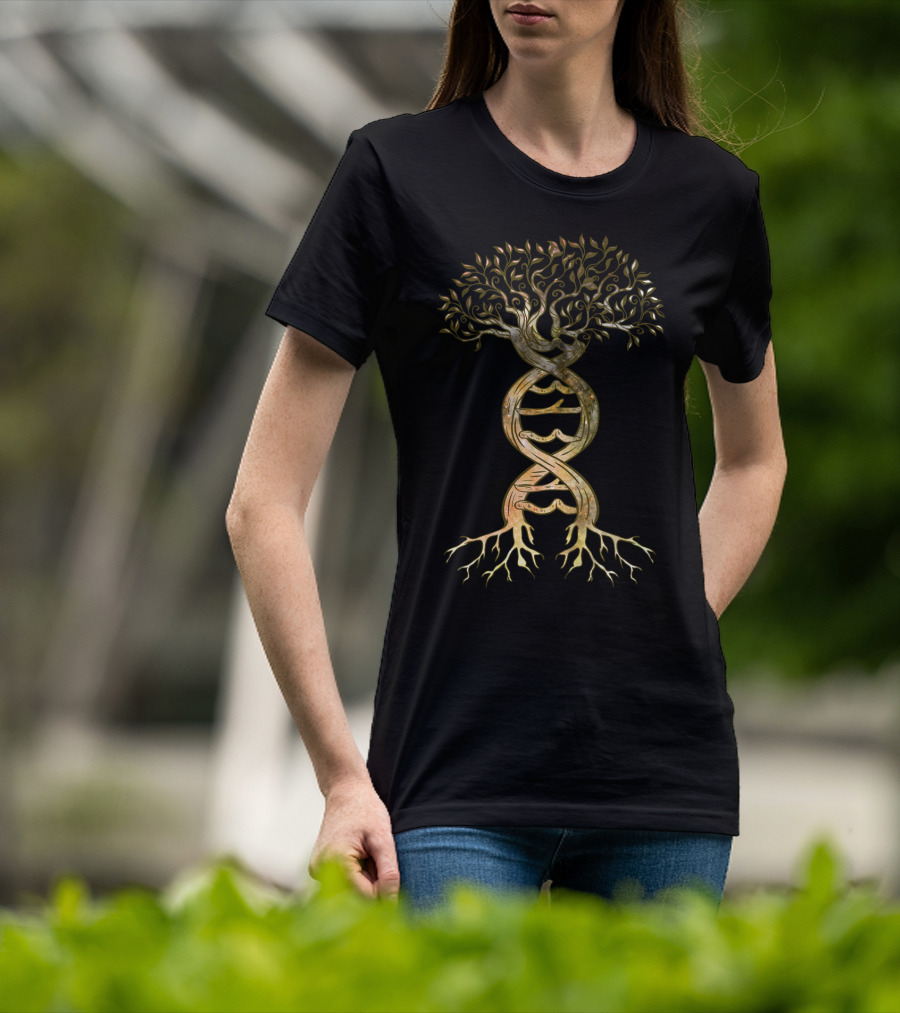 Tree Of Life DNA Genetics Biology Science Environment Lover T-Shirt