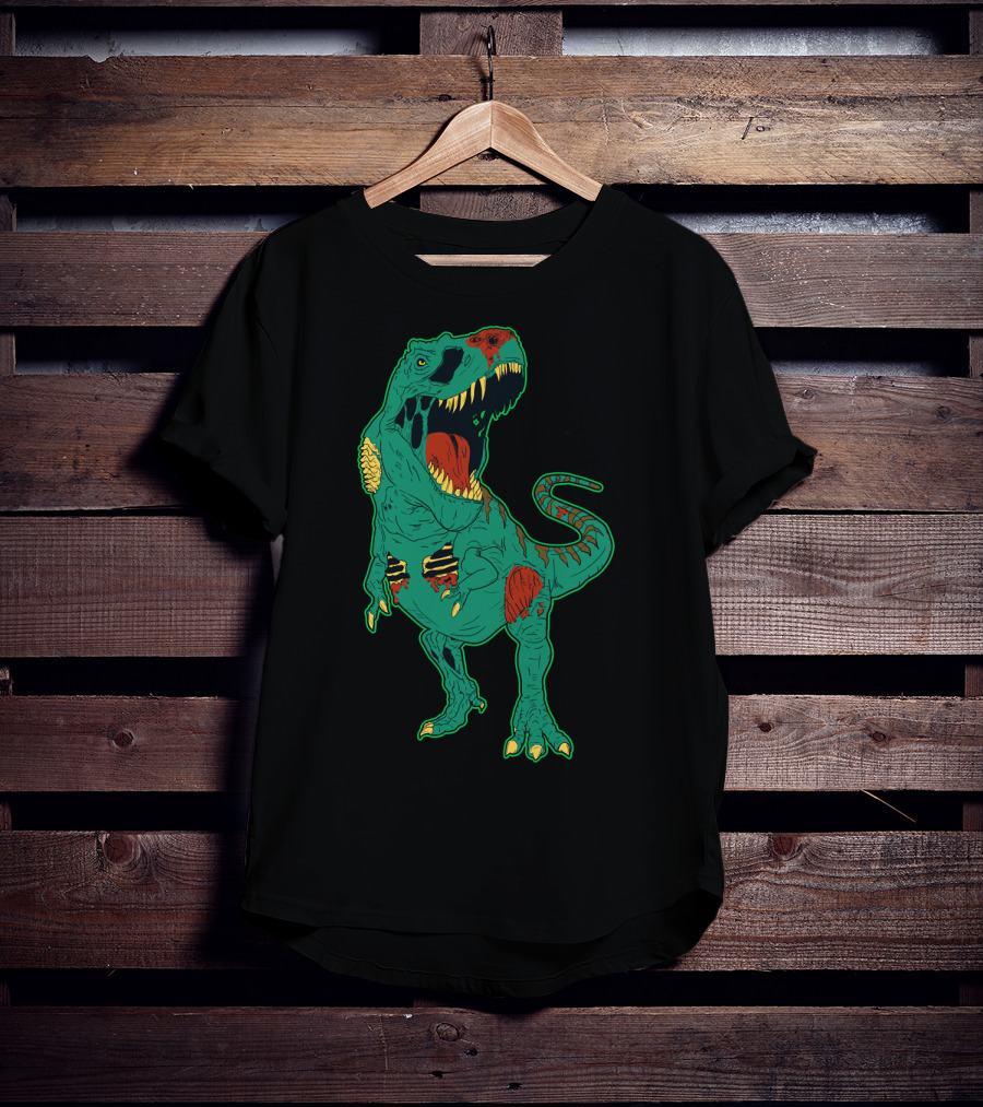 Zombiesaurus Rex Halloween Dinosaur Zombie Trick Or Treat T-Shirt