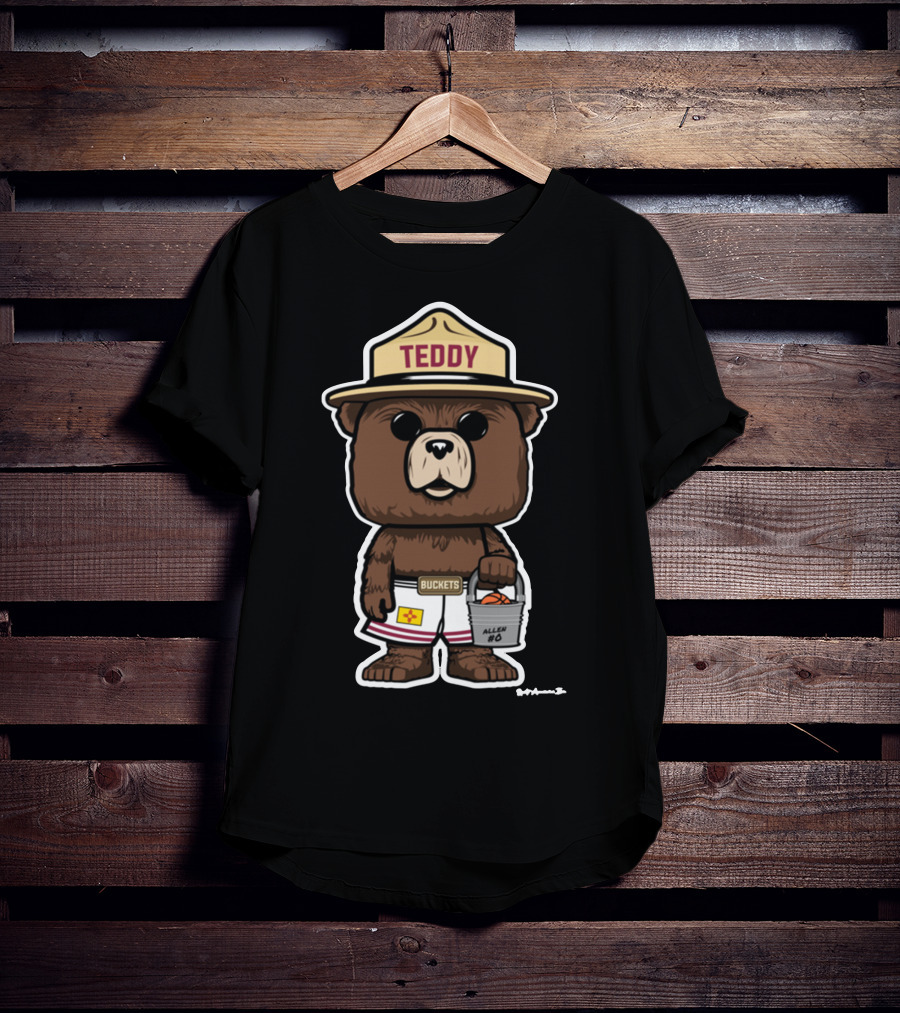 Teddy Buckets Allen #0 Satinytee Clothing Store T-Shirt