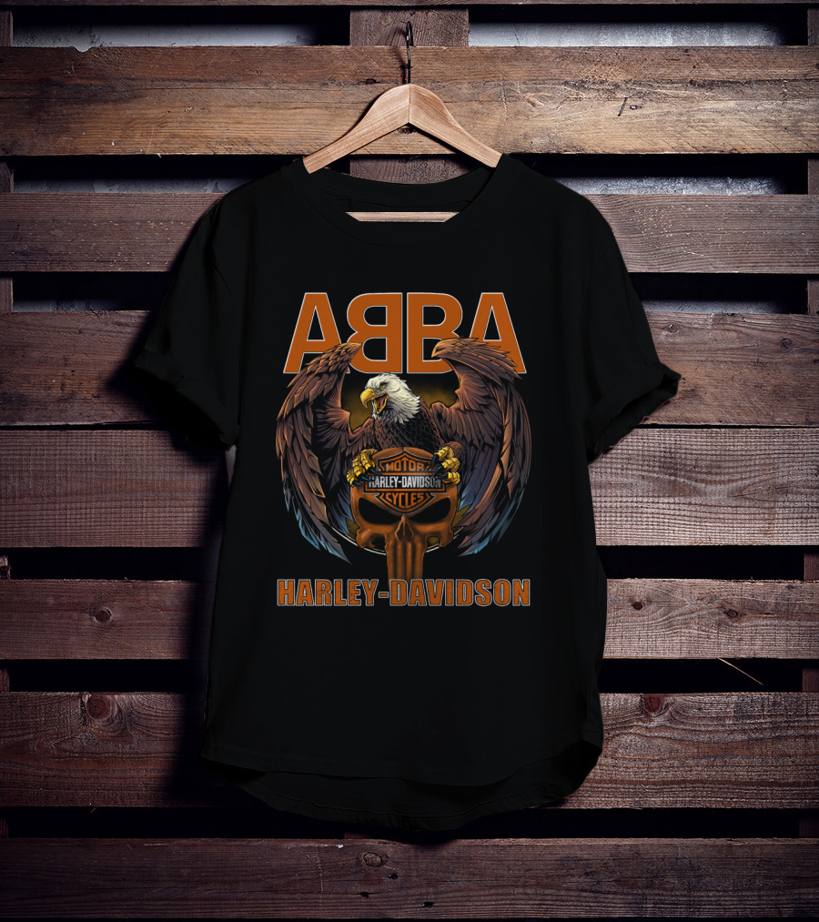 Abba Harley Davidson Motorcycles Eagle T-Shirt
