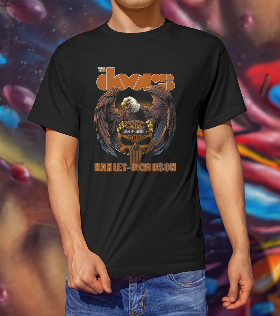 The Doors Harley Davidson Eagle Motorcycles T-Shirt