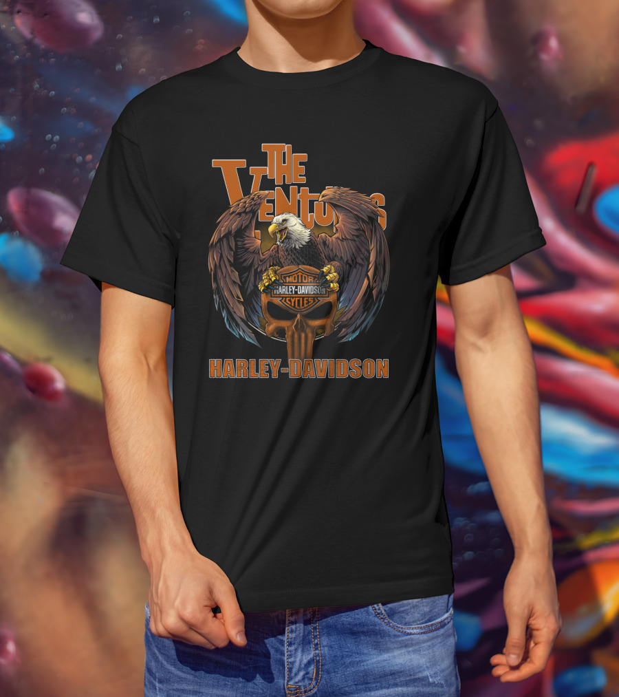 The Ventures Harley Davidson Eagle Motorcycles T-Shirt