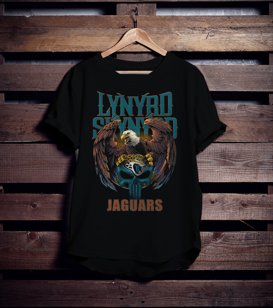 Lynyrd Skynyrd Jaguars Eagle Skull T-Shirt