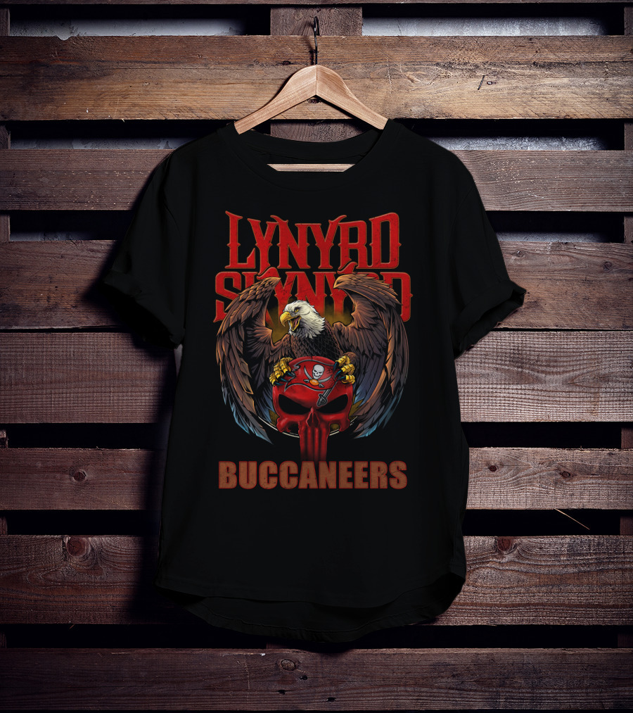 Lynyrd Skynyrd Buccaneers Eagle Skull T-Shirt