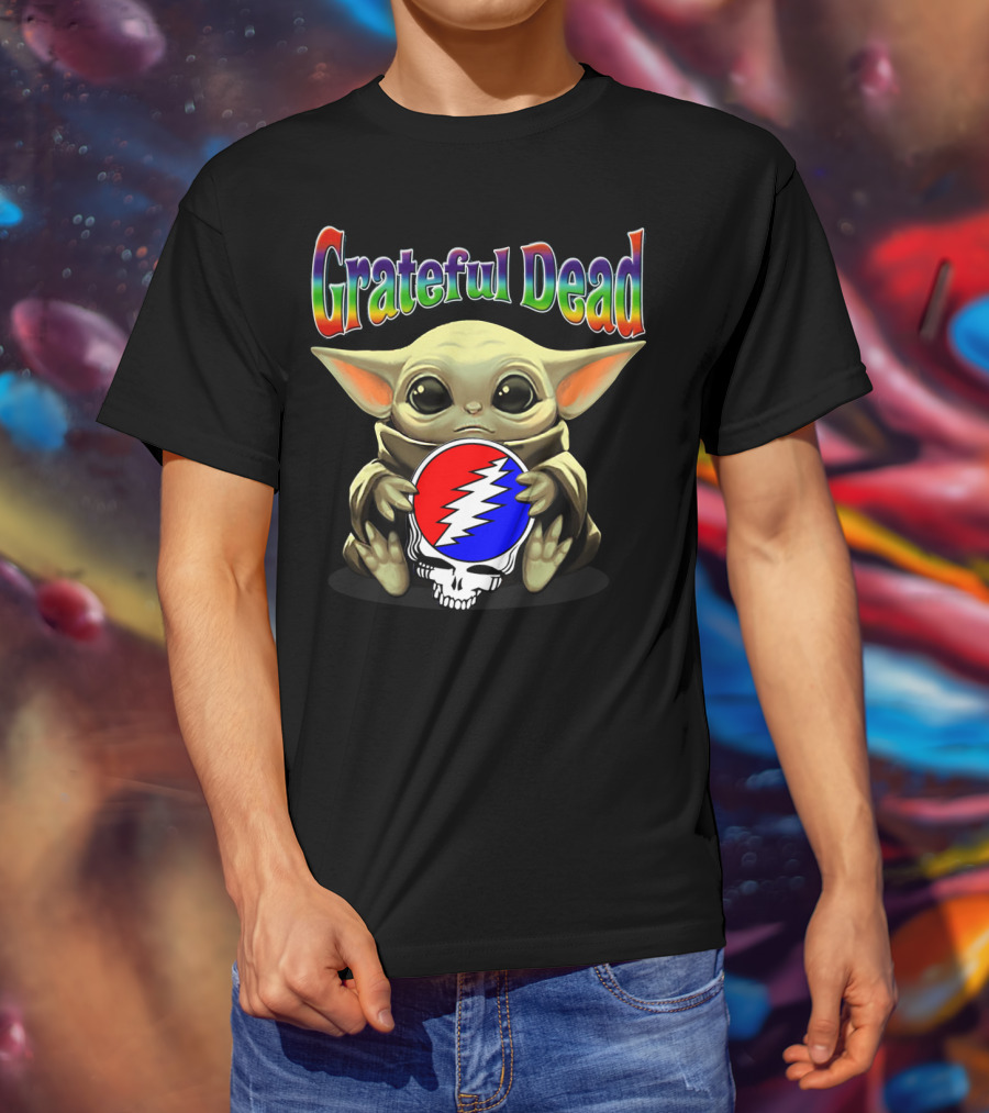Grateful Dead Baby Yoda Steal Your Face T-Shirt