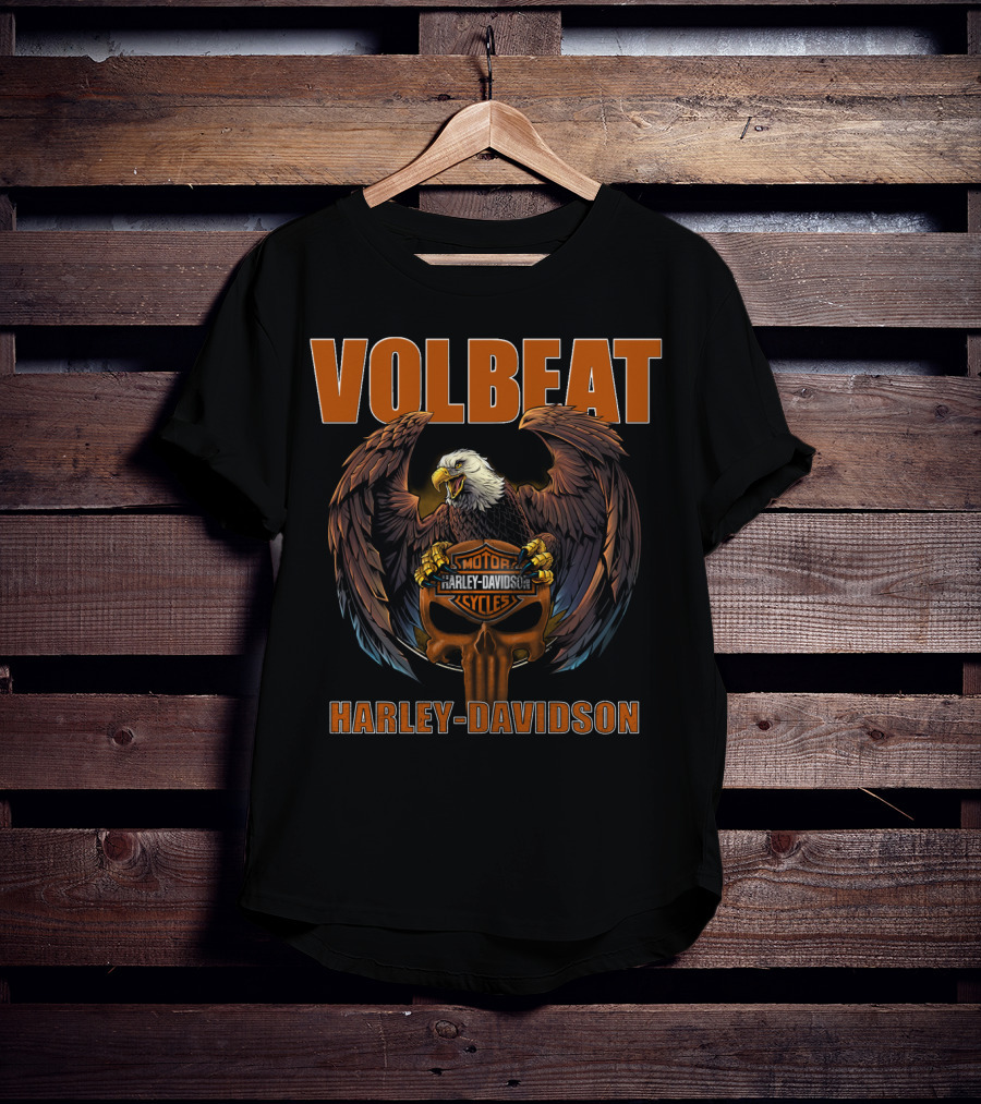 Volbeat Harley Davidson Eagle Motorcycles T-Shirt