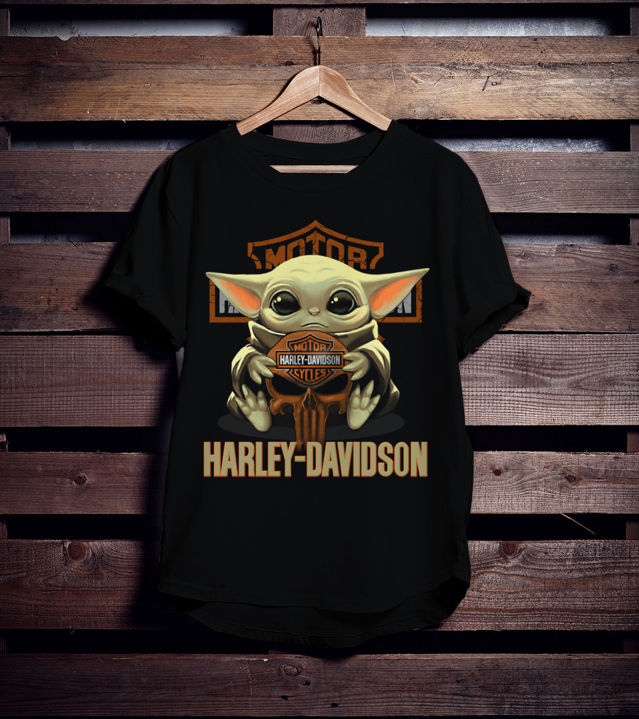 Harley Davidson Motorcycles Yoda T-Shirt
