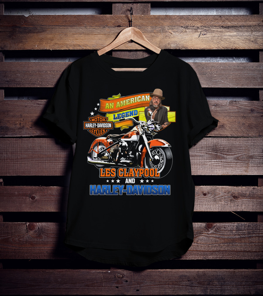 An American Legend Les Claypool And Harley Davidson Cycles T-Shirt