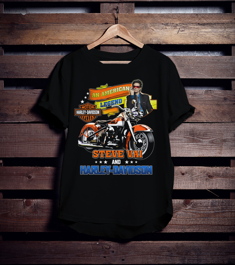 Steve Vai An American Legend Harley Davidson Motor Cycles T-Shirt