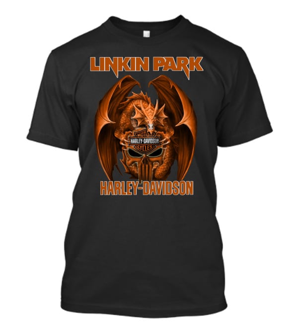 Linkin Park Harley Davidson Motorcycles Dragon T-Shirt