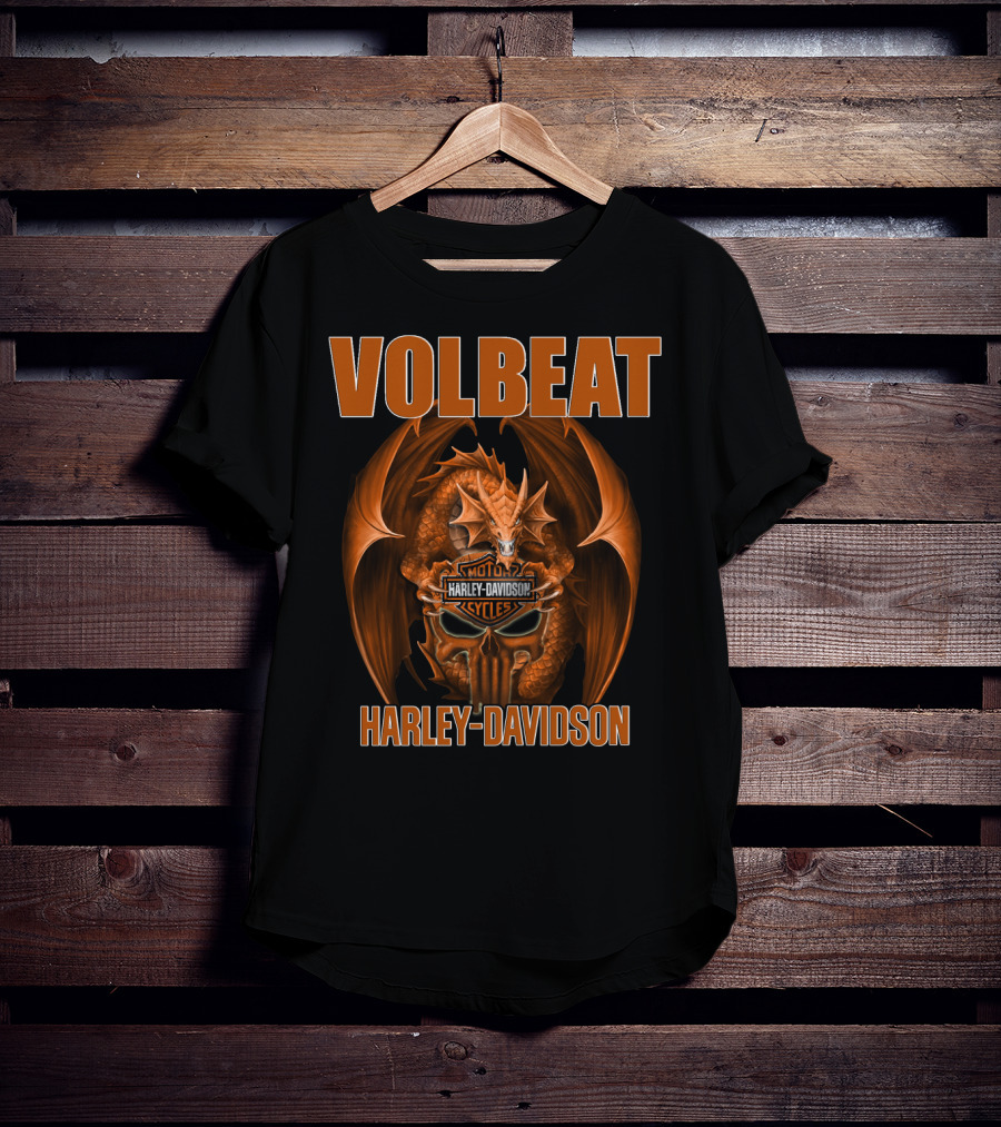 Volbeat Harley Davidson Moto Cycles Dragon T-Shirt
