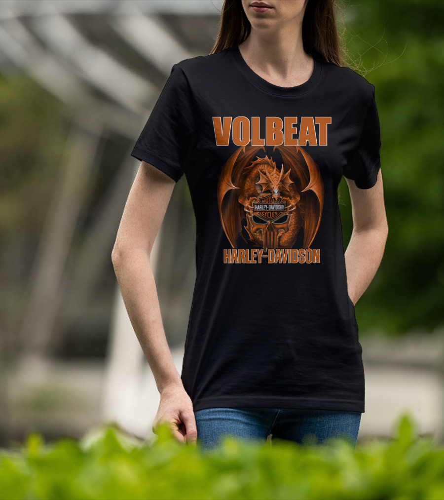 Volbeat Harley Davidson Moto Cycles Dragon T-Shirt