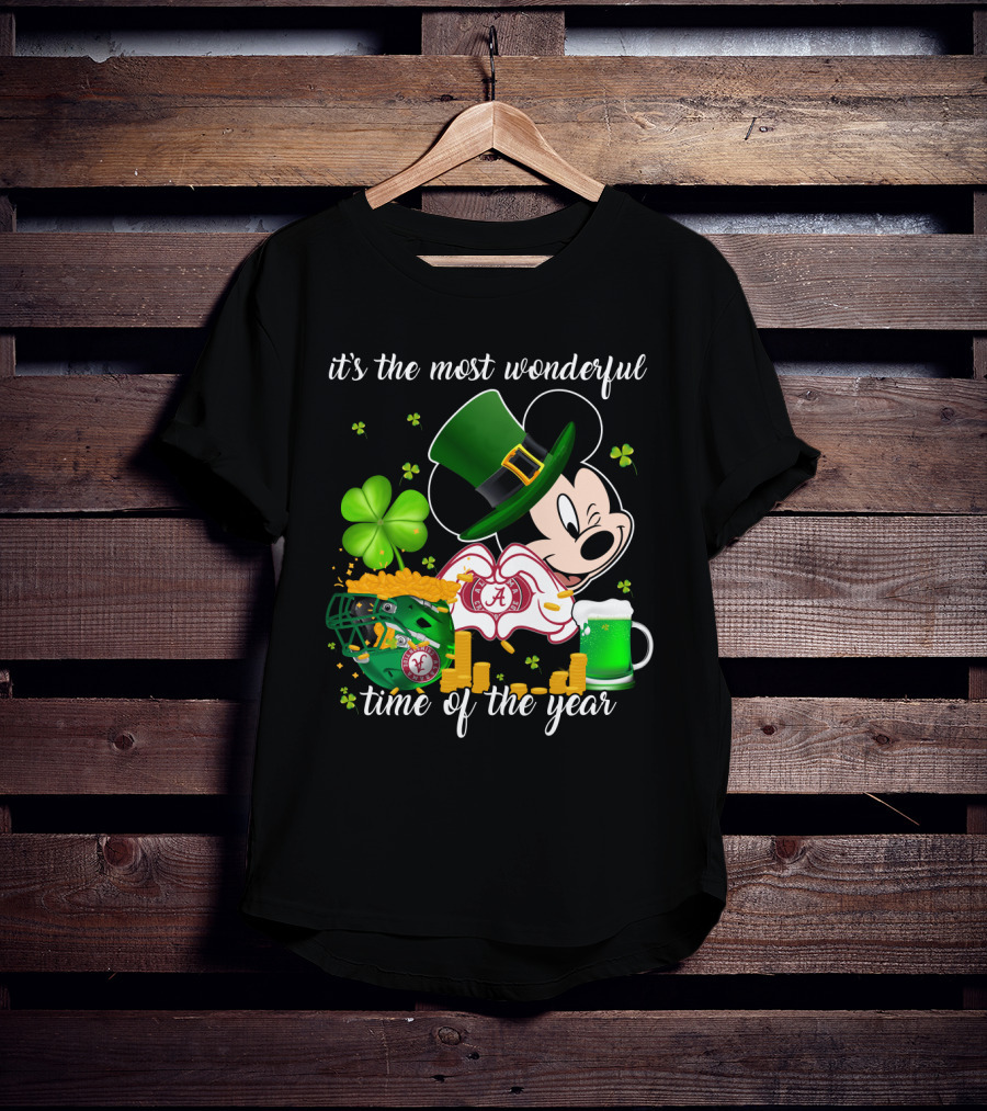 It's The Most Wonderful Time Of The Year Alabama Crimson Tide Irish Mickey T-Shirt