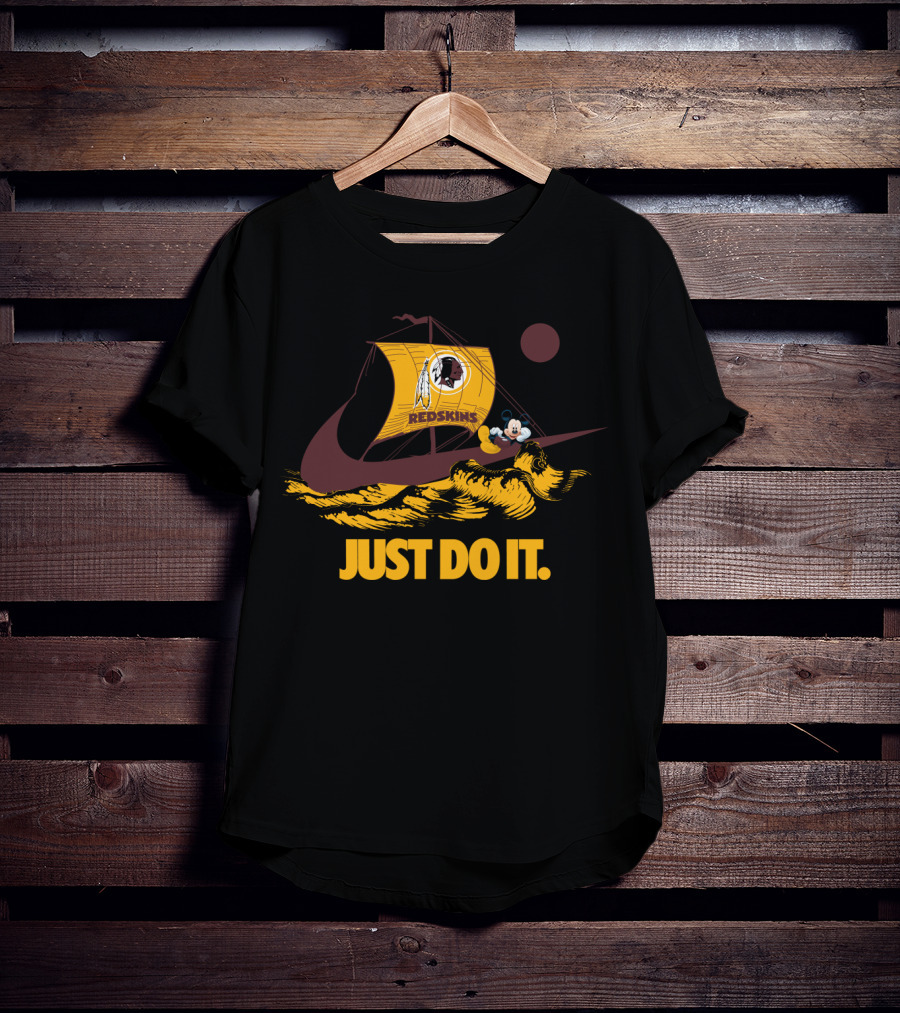 Just Do It Redskins Sailboat Mickey T-Shirt