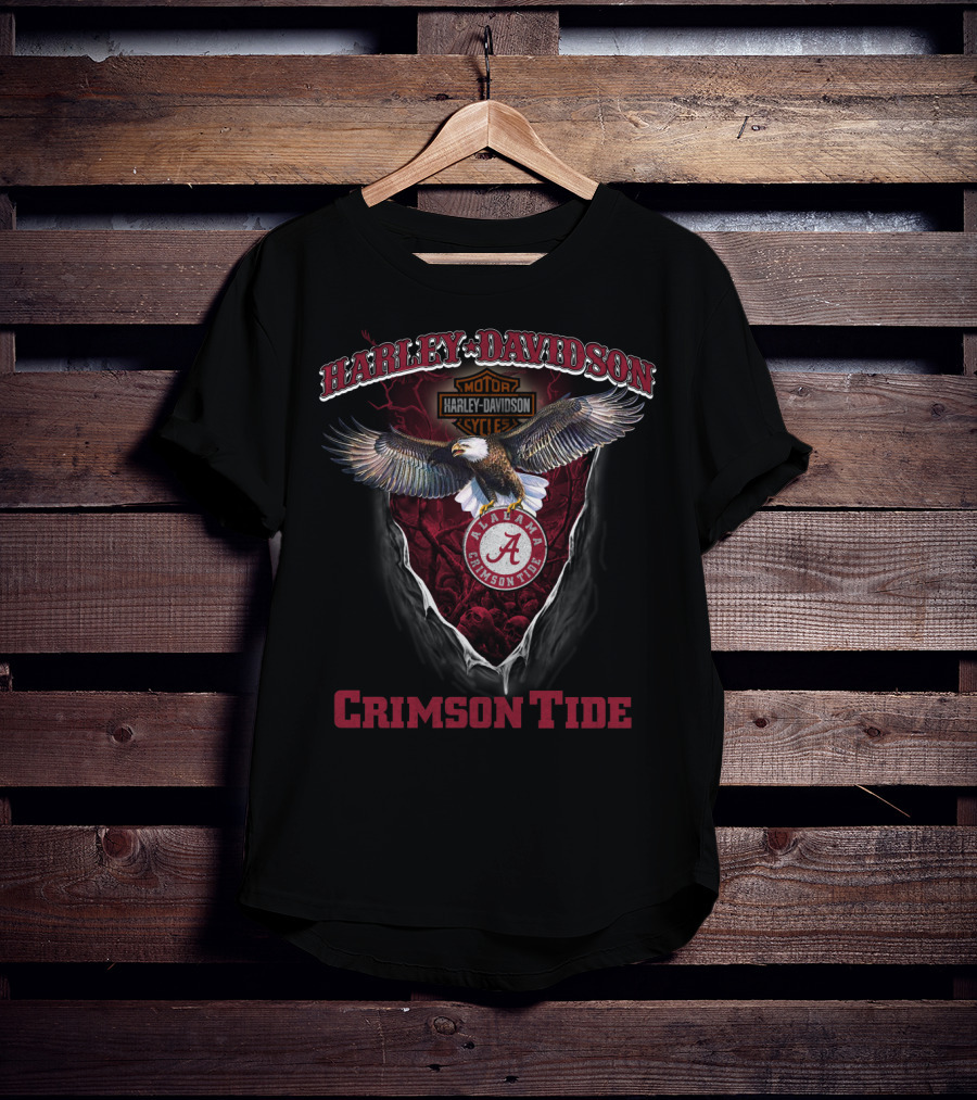 Harley Davidson Alabama Crimson Tide Eagle T-Shirt