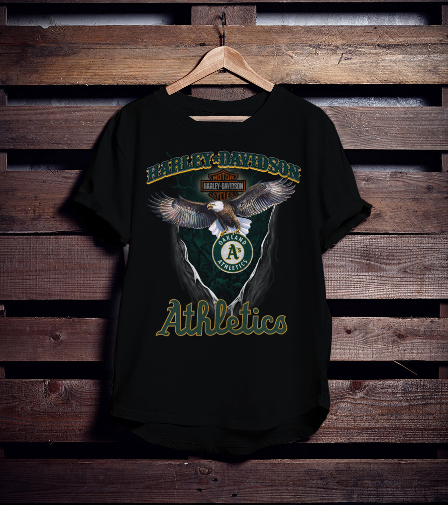 Harley Davidson Oakland Athletics Eagle T-Shirt