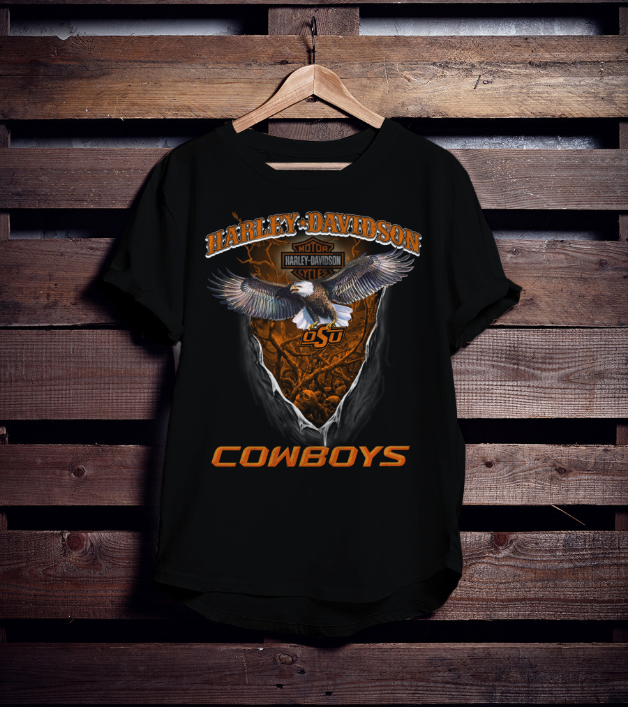 Harley Davidson Motor Harley Davidson Cycles Osu Cowboys T-Shirt
