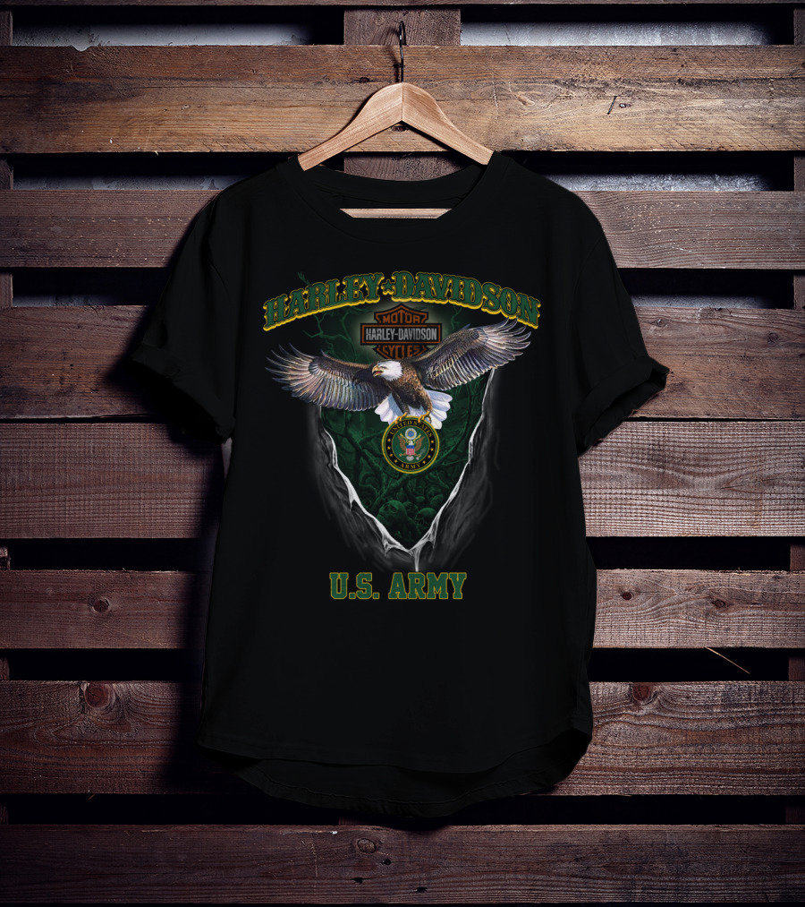 Harley Davidson Motor Cycles United States Army U.s. Army T-Shirt