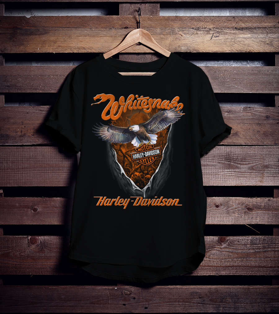Whitesnake Harley Davidson Eagle Motorcycles T-Shirt