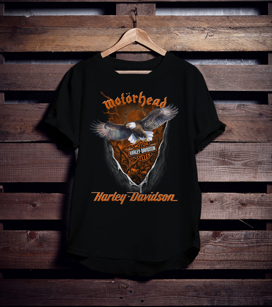 Motorhead Harley Davidson Motorcycles Eagle T-Shirt