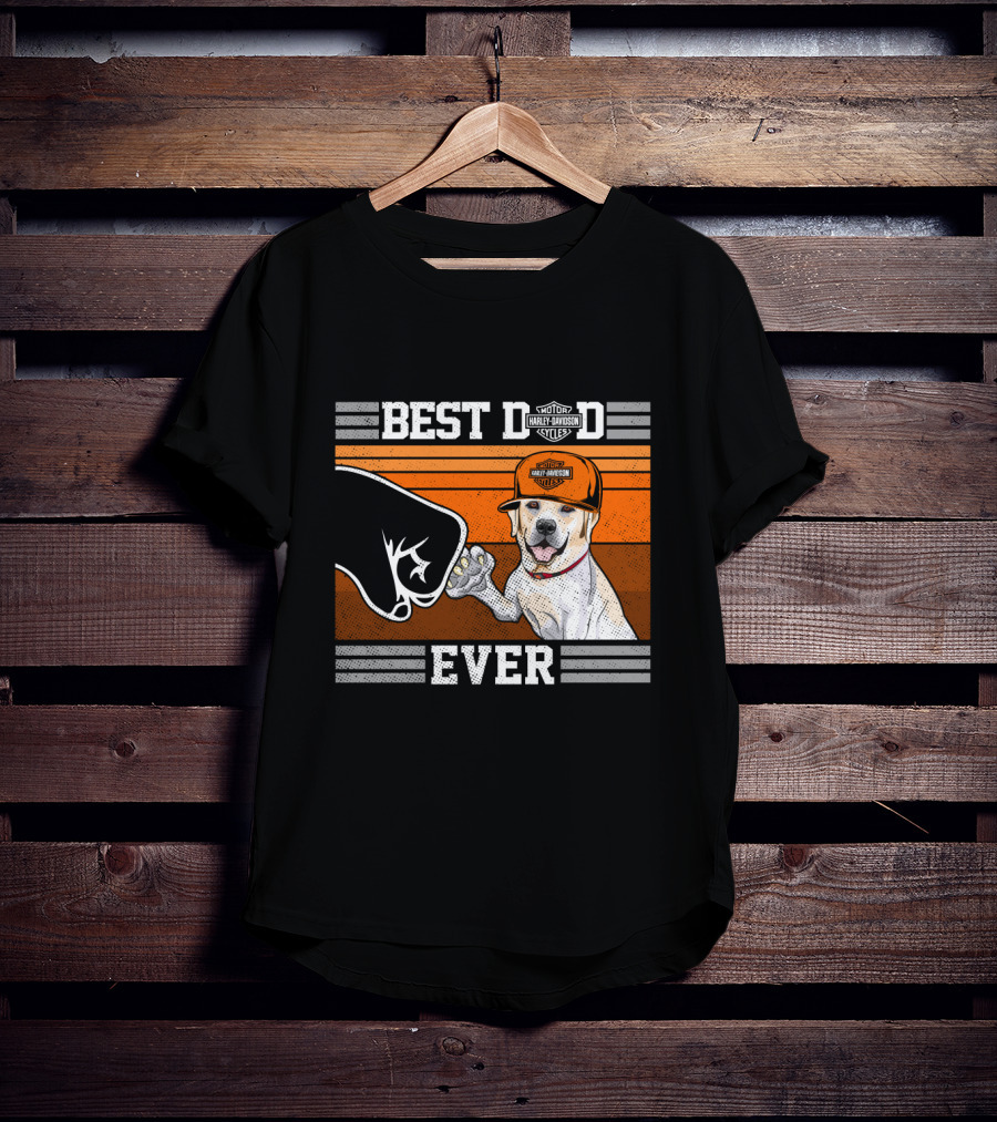 Best Dog Ever Labrador Retriever Harley Davidson Style T-Shirt