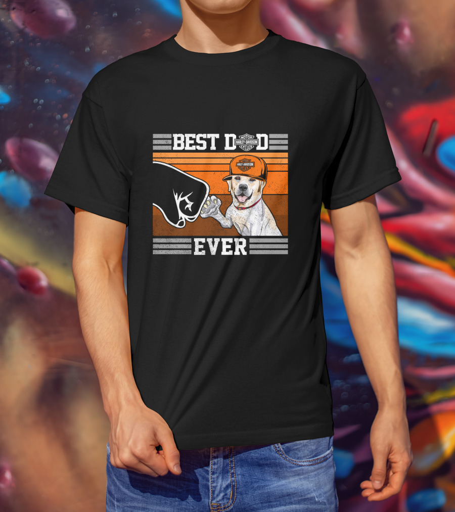 Best Dog Ever Labrador Retriever Harley Davidson Style T-Shirt