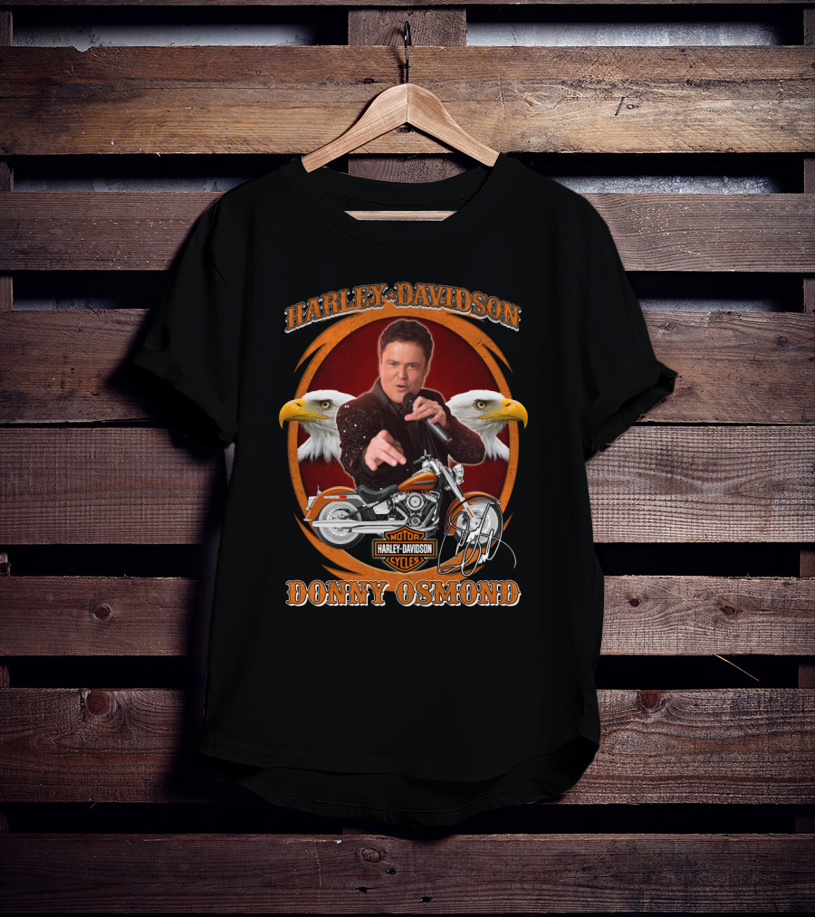 Harley Davidson Motor Cycles Donny Osmond Eagles T-Shirt