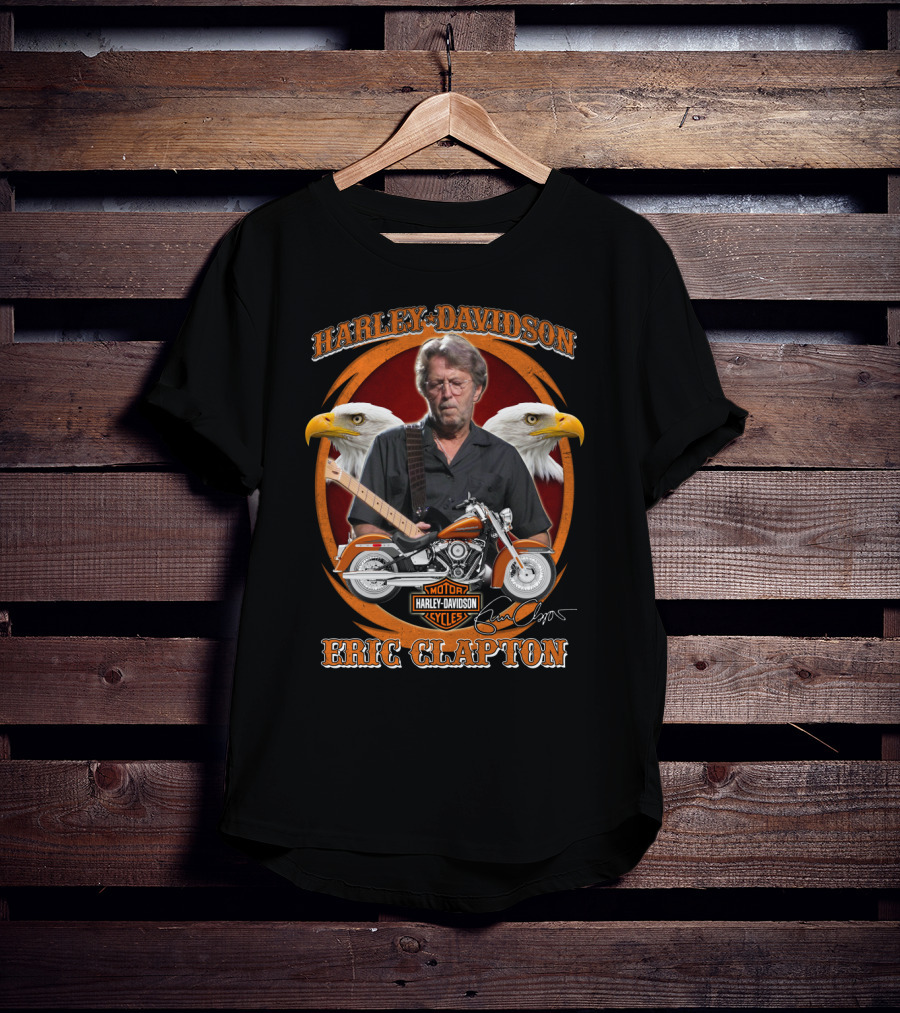 Harley Davidson Eric Clapton Motor Cycles T-Shirt