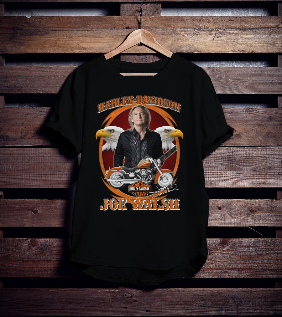 Harley Davidson Joe Walsh Motor Cycles Eagles T-Shirt