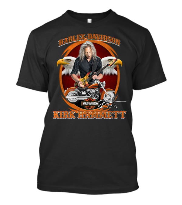 Harley Davidson Kirk Hammett Motor Cycles T-Shirt
