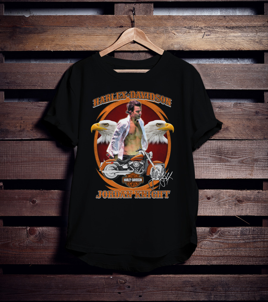 Harley Davidson Motorcycles Jordan Knight Eagle T-Shirt