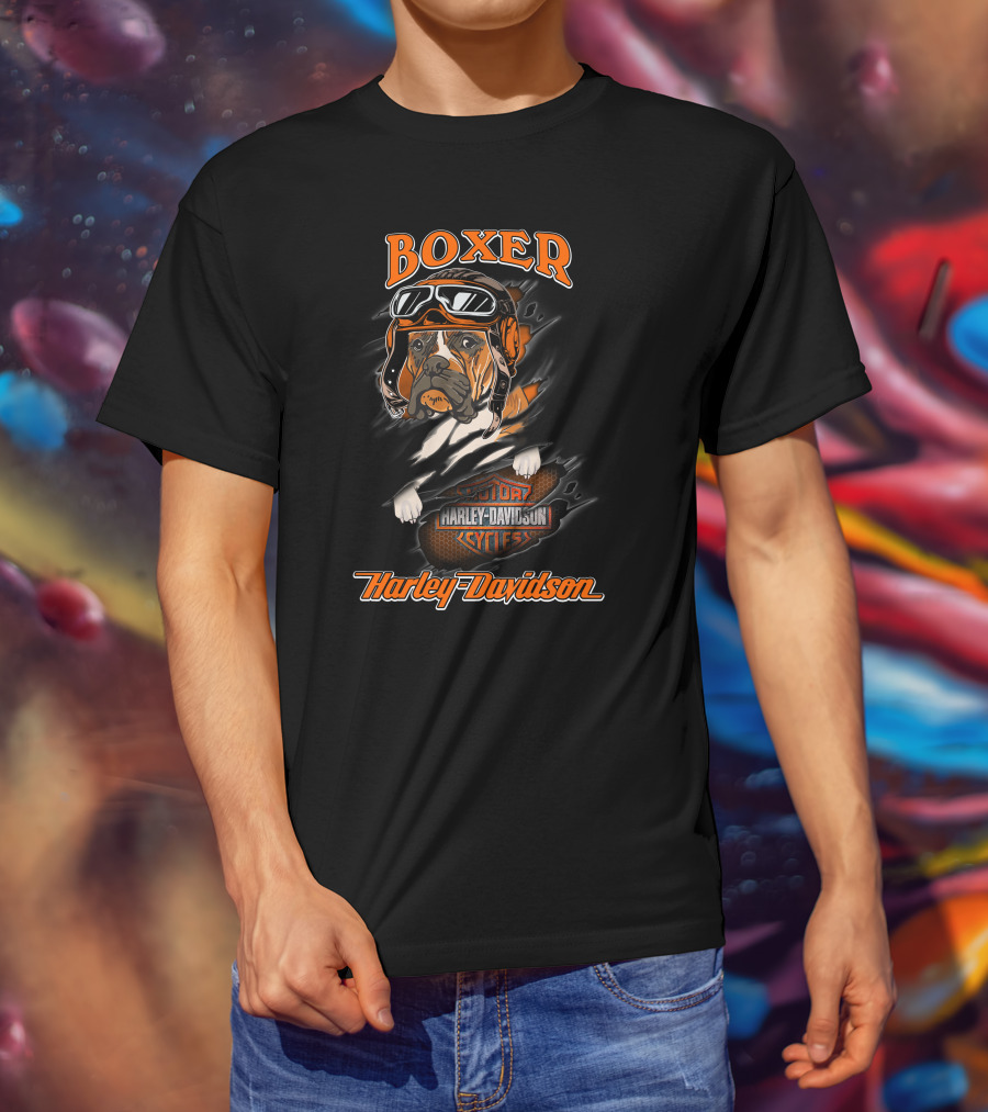 Boxer Harley Davidson Cycles Major T-Shirt