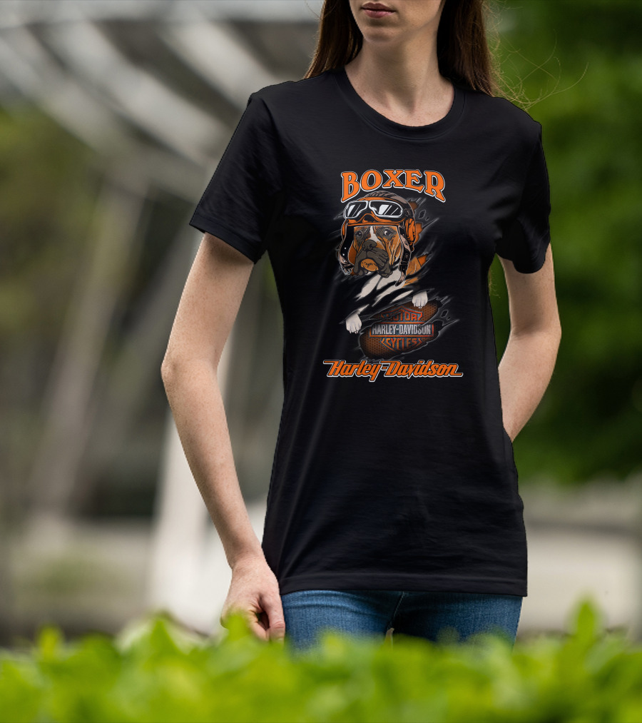 Boxer Harley Davidson Cycles Major T-Shirt