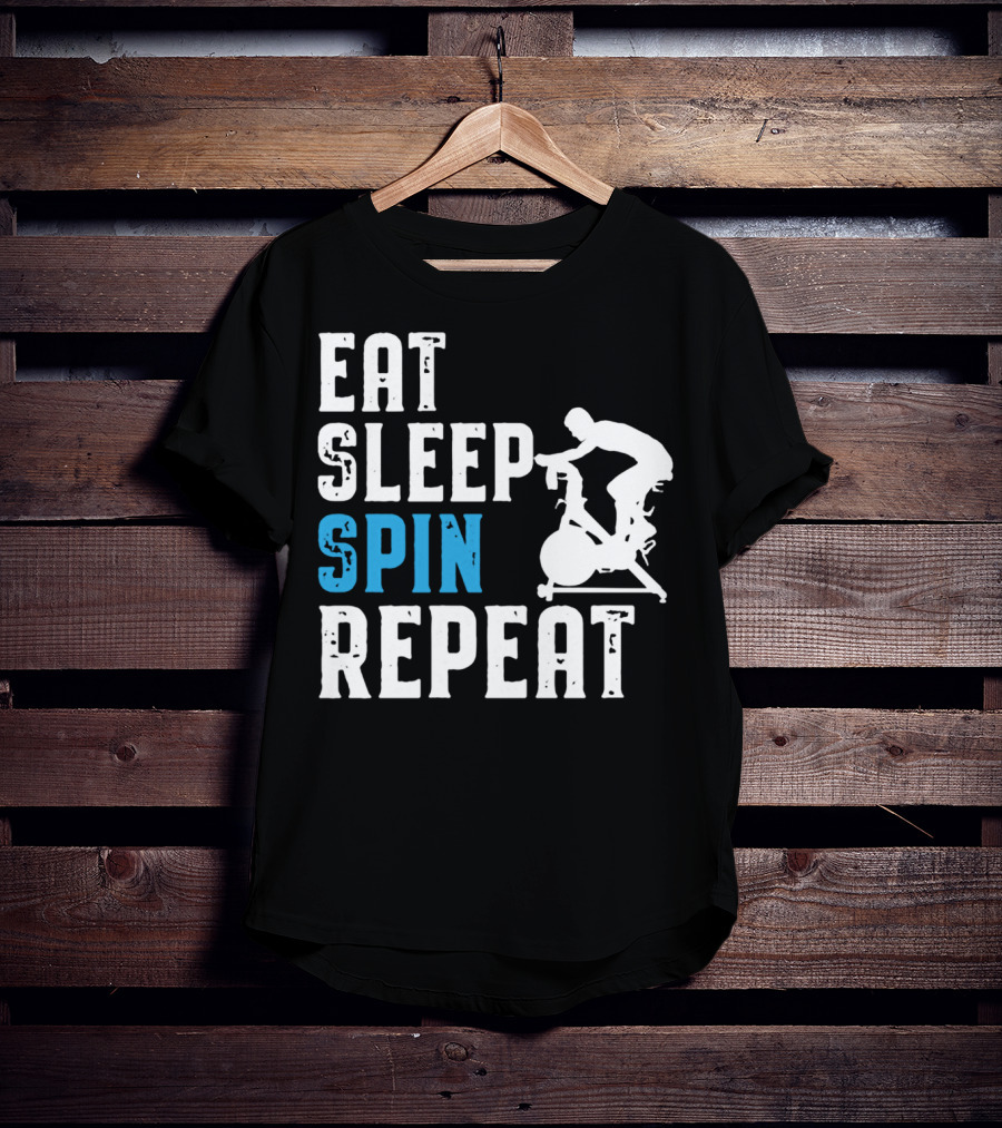 Eat Sleep Spin Repeat Spinning And Indoor Cycling T-Shirt