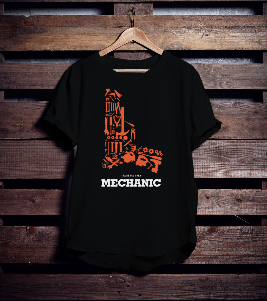 Trust Me I'm A Mechanic Tools Icons T-Shirt