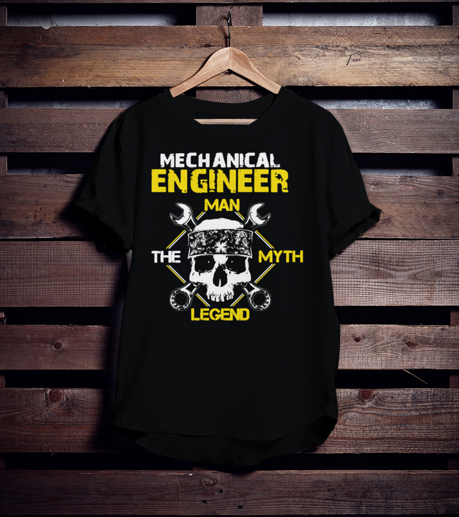 Mechanical Engineer Man The Myth The Legend Skull Wrenches Bandana T-Shirt