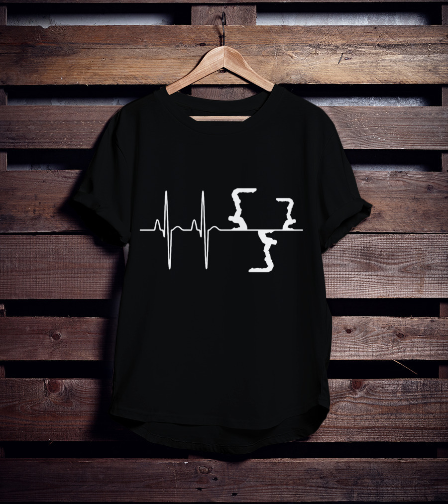 ACRO YOGA IS LIFE Lovely And Relaxing Acro Yoga Design With Heartbeat Line T-Shirt