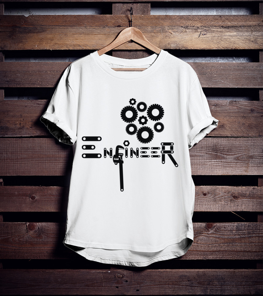 Engineer Gear Wrench Mechanism T-Shirt