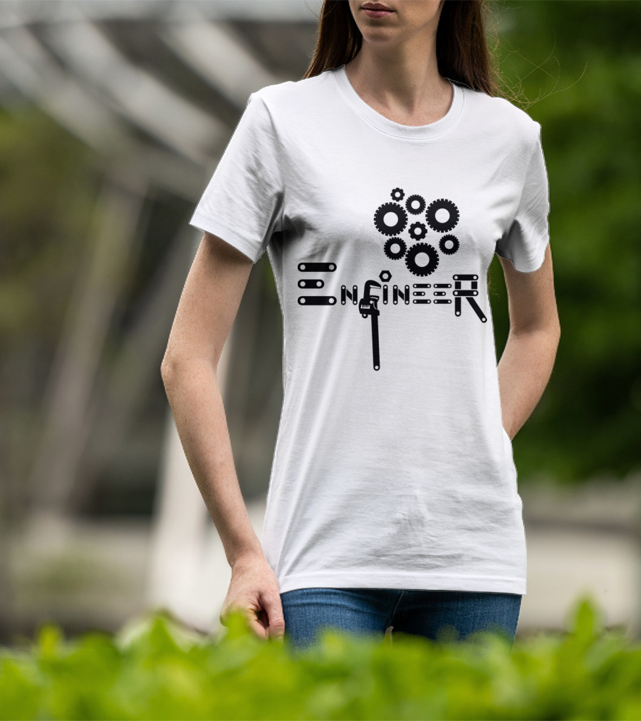 Engineer Gear Wrench Mechanism T-Shirt