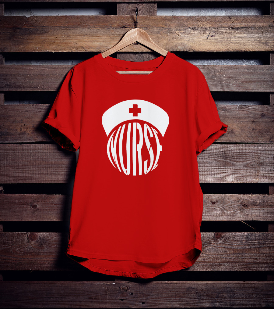 Nurse Hat With Text T-Shirt