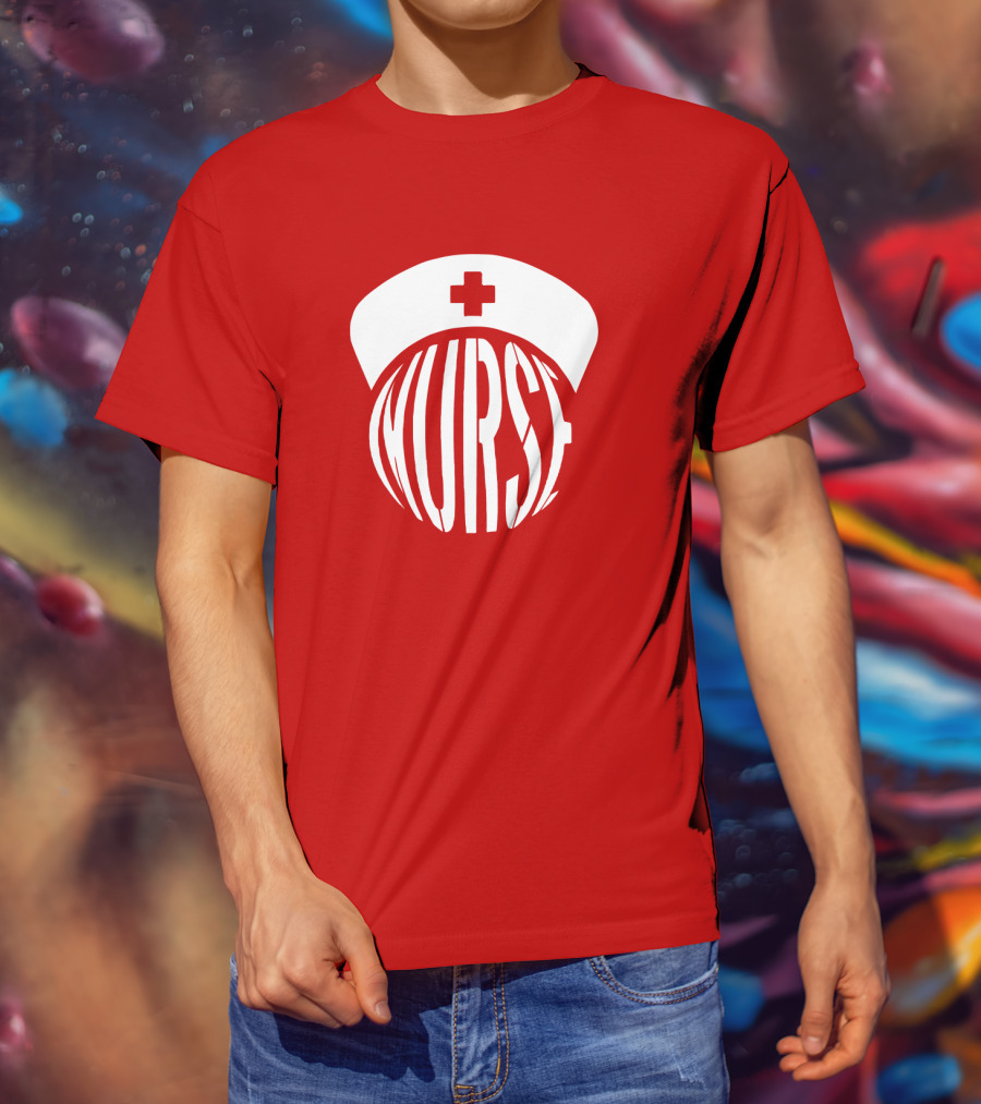 Nurse Hat With Text T-Shirt