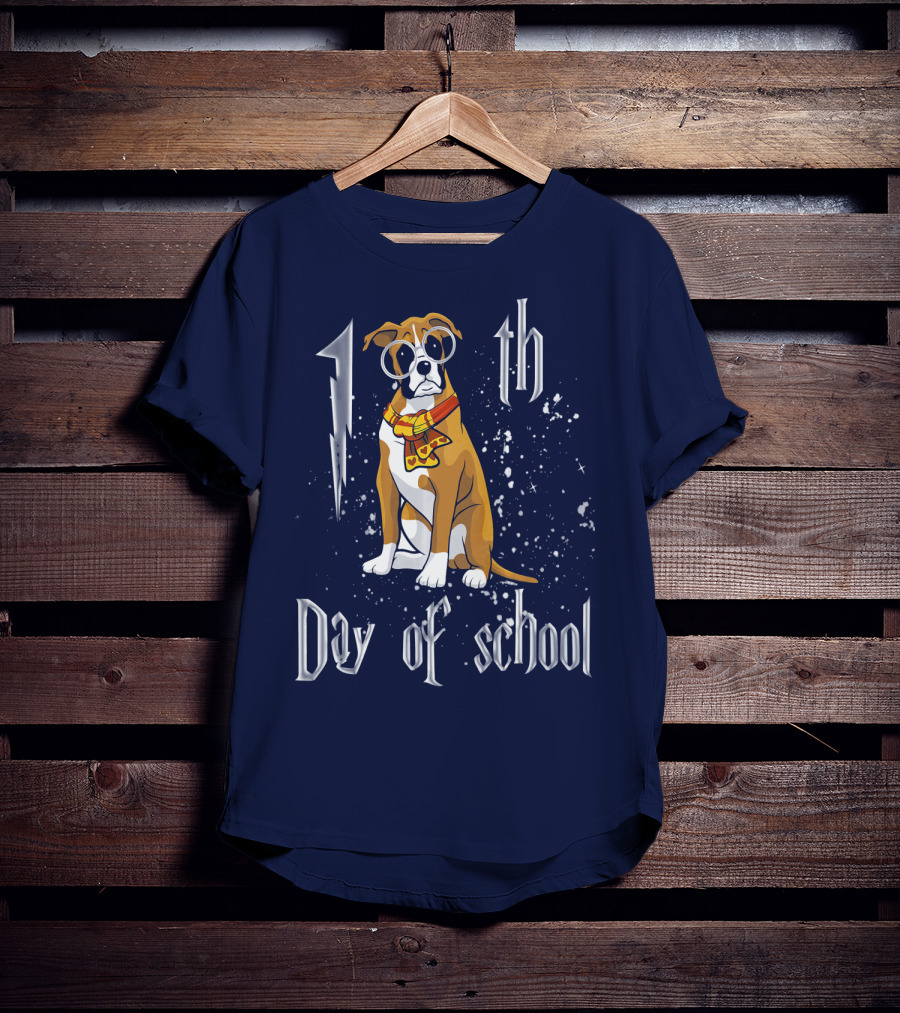 1th Day Of School Boxer Dog T-Shirt