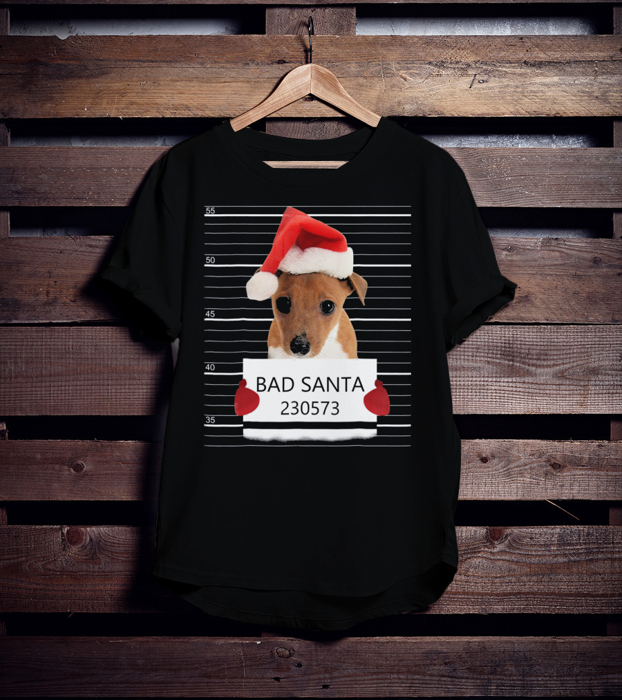 Bad Santa Jack Russell Mugshot 230573 T-Shirt
